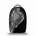 Zaino Ermes Madinbo - Made in Italy - Unisex - Porta computer -  Zaino Scuolta - Zaino Lavoro - Grafica Ala