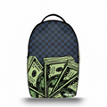 Zaino Ermes Madinbo - Made in Italy - Unisex - Porta computer -  Zaino Scuolta - Zaino Lavoro - Grafica Dollari