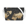 Borsa a tracolla Alien - Made in Italy - GRAFICA MAPPAMONDO NERO