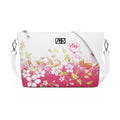 Borsa a tracolla Alien - Made in Italy - GRAFICA FIORI ROSA E BIANCHI