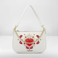 BORSA AQUA MADINBO BIANCA - MADE IN ITALY - CUORE E CORONA