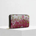 Portafogli ZIP di MADINBO - Wallet - FIORI BIANCO E ROSA