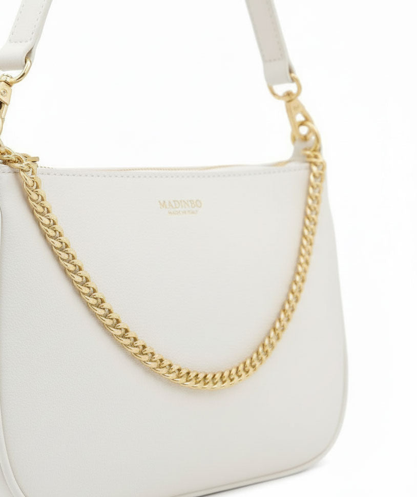 BORSA AQUA MADINBO BIANCA - MADE IN ITALY - MAPPAMONDO