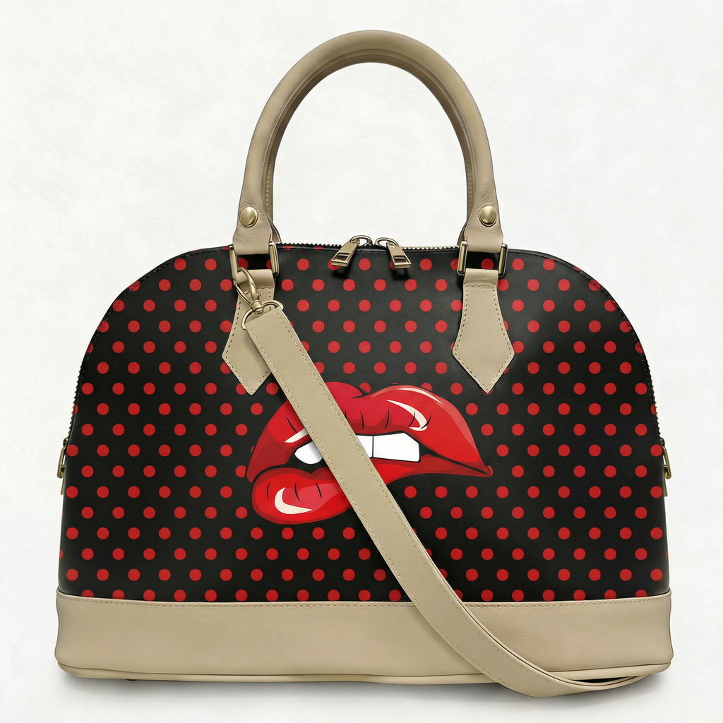 Borsa Alisya Madinbo - Made in Italy - CON GRAFICA BOCCA