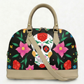 Borsa Alisya Madinbo - Made in Italy - CON GRAFICA TESCHIO FIORI