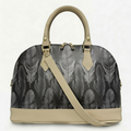 Borsa Alisya Madinbo - Made in Italy - CON GRAFICA PIUME NERE