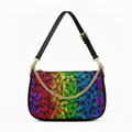BORSA AQUA MADINBO - MADE IN ITALY - GRAFICA FARFALLE COLORATE
