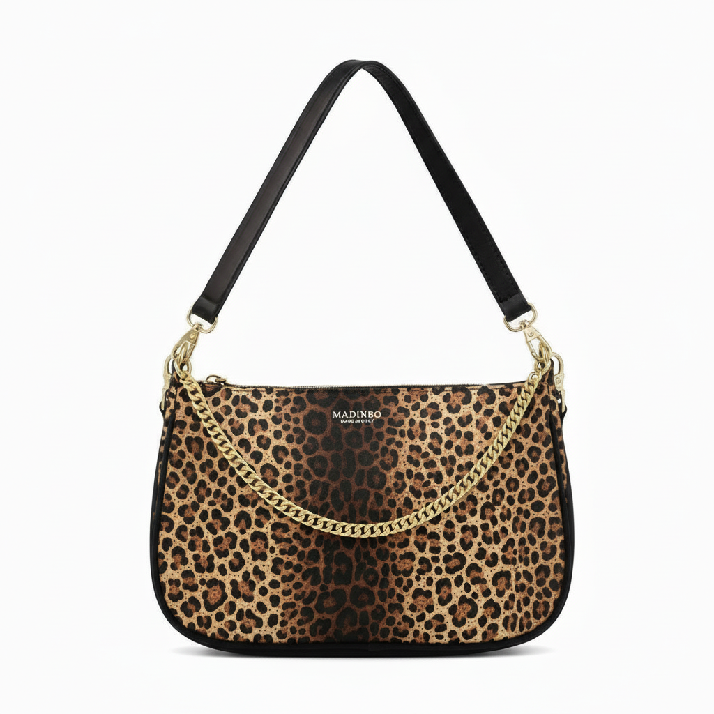 BORSA AQUA MADINBO - MADE IN ITALY - GRAFICA LEOPARDATA (Copia) (Copia)