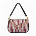 BORSA AQUA MADINBO - MADE IN ITALY - GRAFICA PITTURA A SCRISCE ROSA
