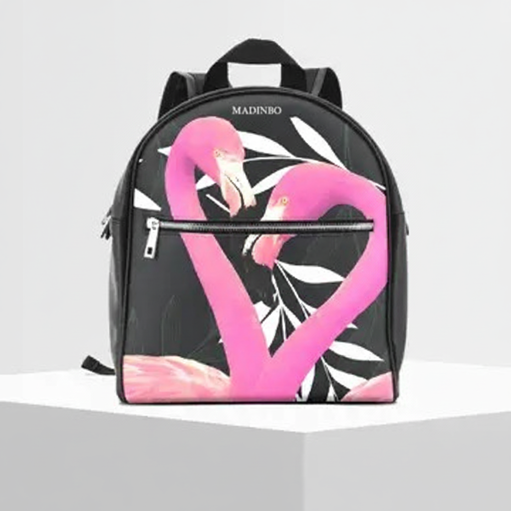 Zaino di MADINBO - Backpack - Made in Italy - FENICOTTERI