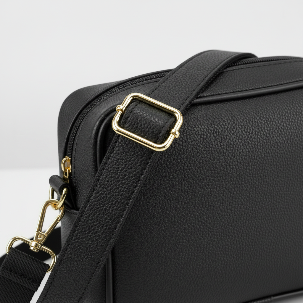 BORSA SOLE - MADE IN ITALY  - CON STAMPA GRAFFITI BIANCO E NERO