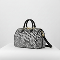 BAULETTO MADINBO - MADE IN ITALY  - CON STAMPA IMPRONTA BIANCO E NERO