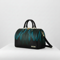 BAULETTO MADINBO - MADE IN ITALY  - CON STAMPA PIUME BLU