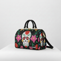 BAULETTO MADINBO - MADE IN ITALY  - CON STAMPA TESCHIO CON FIORI