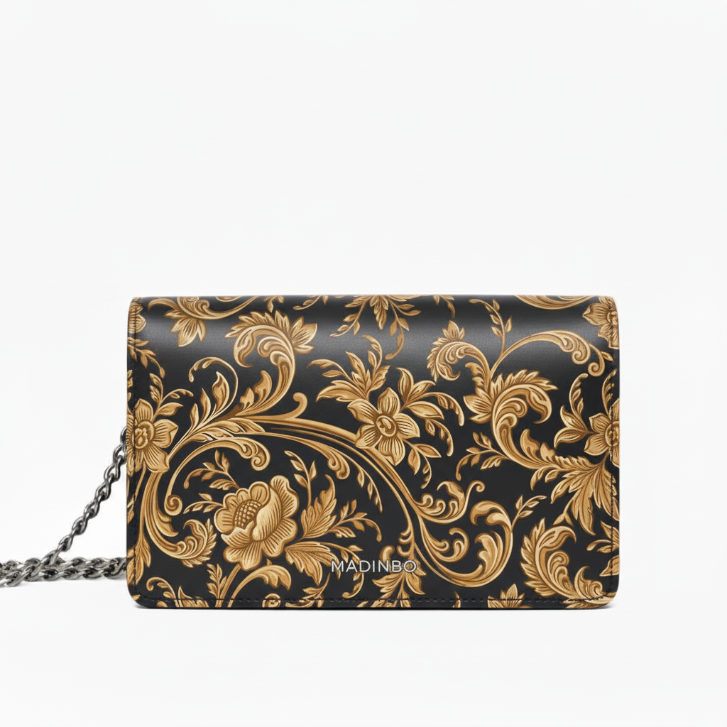 PRINCESS BAG di MADINBO - Vera Pelle - LEATHER - Made ITALY - BAROCCO FIORI
