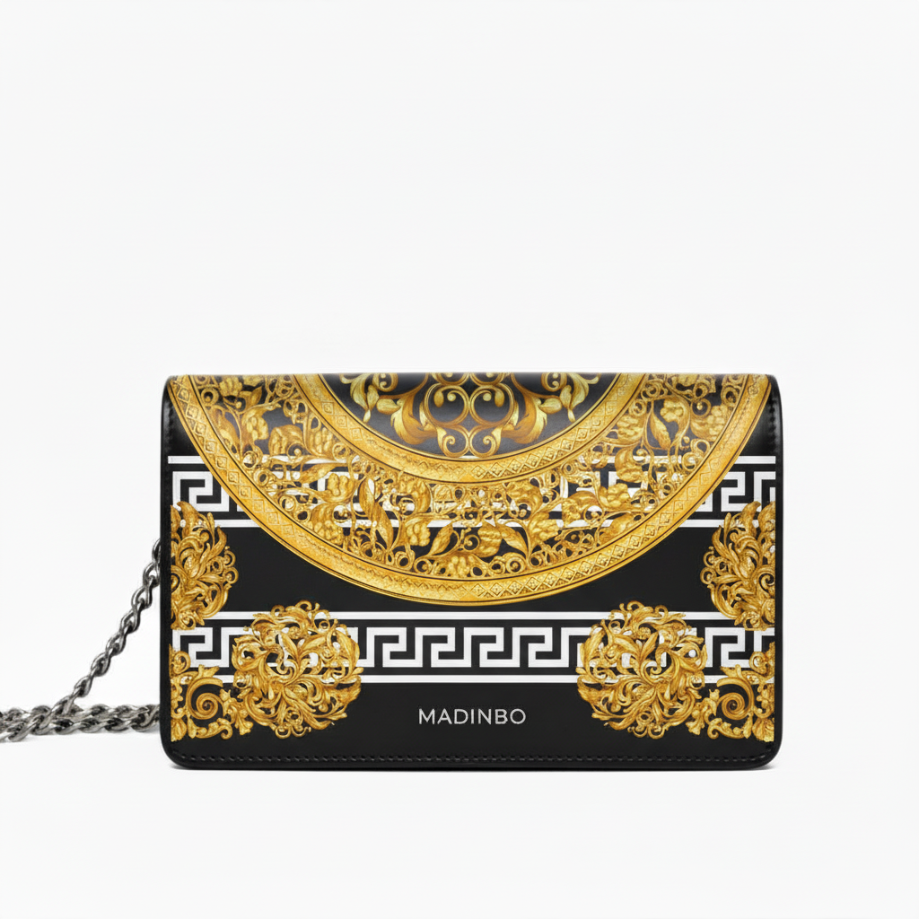 PRINCESS BAG di MADINBO - Vera Pelle - LEATHER - Made ITALY - BAROCCO GOLD