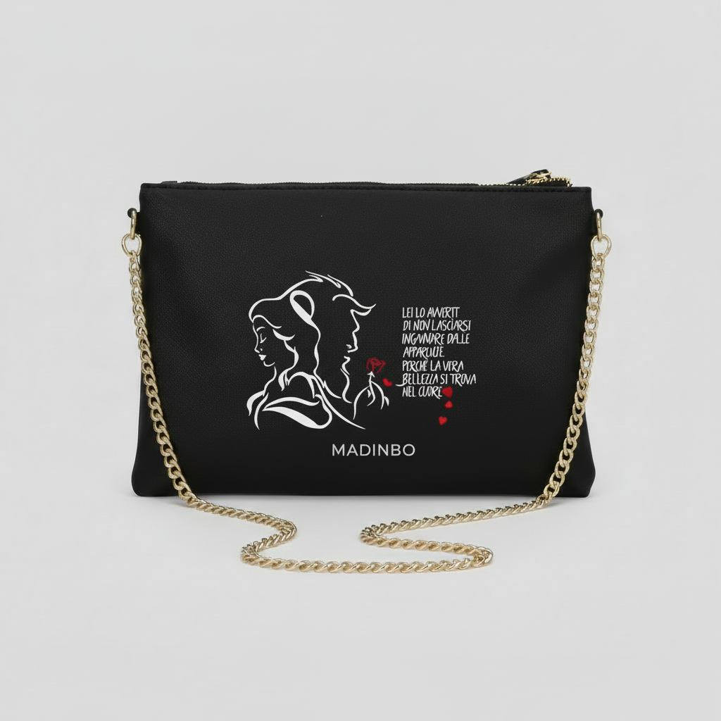 ELISAVBAG di MADINBO -  Made ITALY - LA BELLA E LA BESTIA