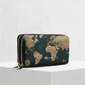 Portafogli ANGY Double di MADINBO - Wallet - MAPPAMONDO NERO