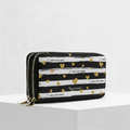 Portafogli ANGY Double di MADINBO - Wallet - CUORICINI DORATI