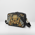 BORSA SOLE - MADE IN ITALY  - CON STAMPA BAROCCO COLOR ORO E MACULATO